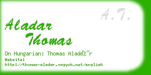 aladar thomas business card